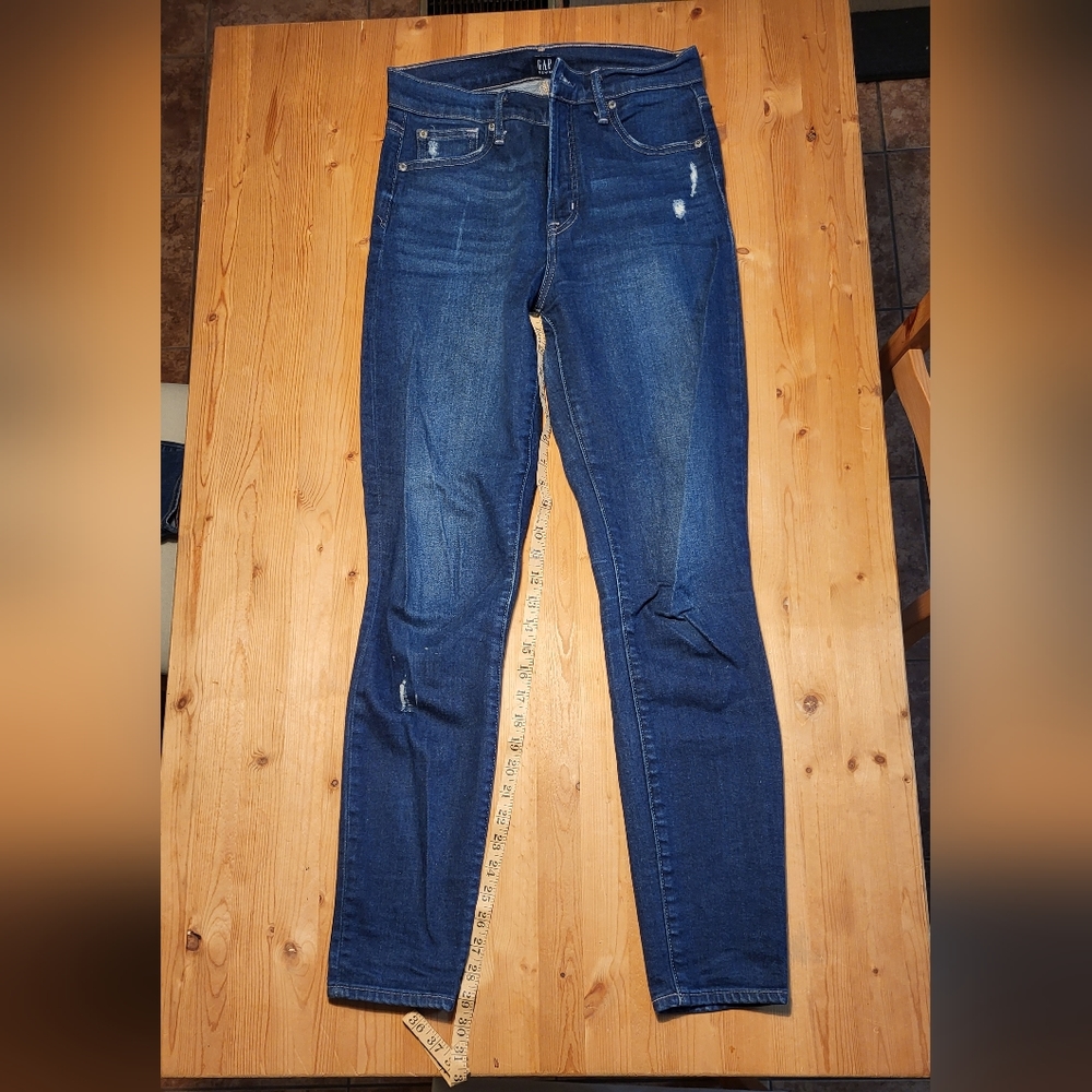 Gap distressed skinny jeans